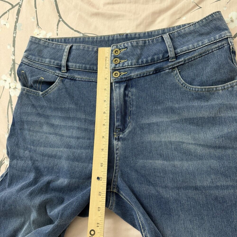 Halara Flex Jeans Womens XL Blue Skinny High Waisted Zipper Pockets Stretch NWT - Picture 8 of 9